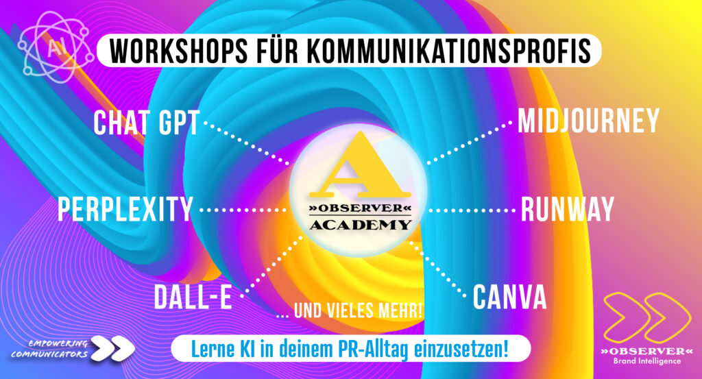 OBSERVER Academy Workshops 2025 für Kommunikationsprofis